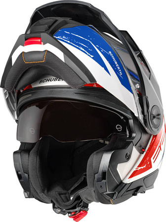 Kask SCHUBERTH E2 explorer blue + interkom 