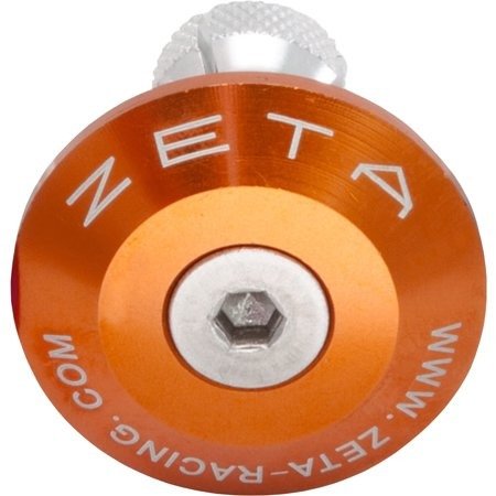 Końcówki kierownicy ZETA pomarańczowe 35 mm ZE48-7109
